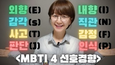 MBTI 성격유형 검사 한방에 정리' 외향내향, 감각직관, 사고감정, 판단인식 알아보는 방법