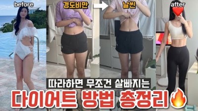 다이어트식단 다이어트운동 살빼는 꿀팁 방법 총정리