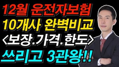 운전자보험추천 비교분석 필수특약 운전자보험 필요성